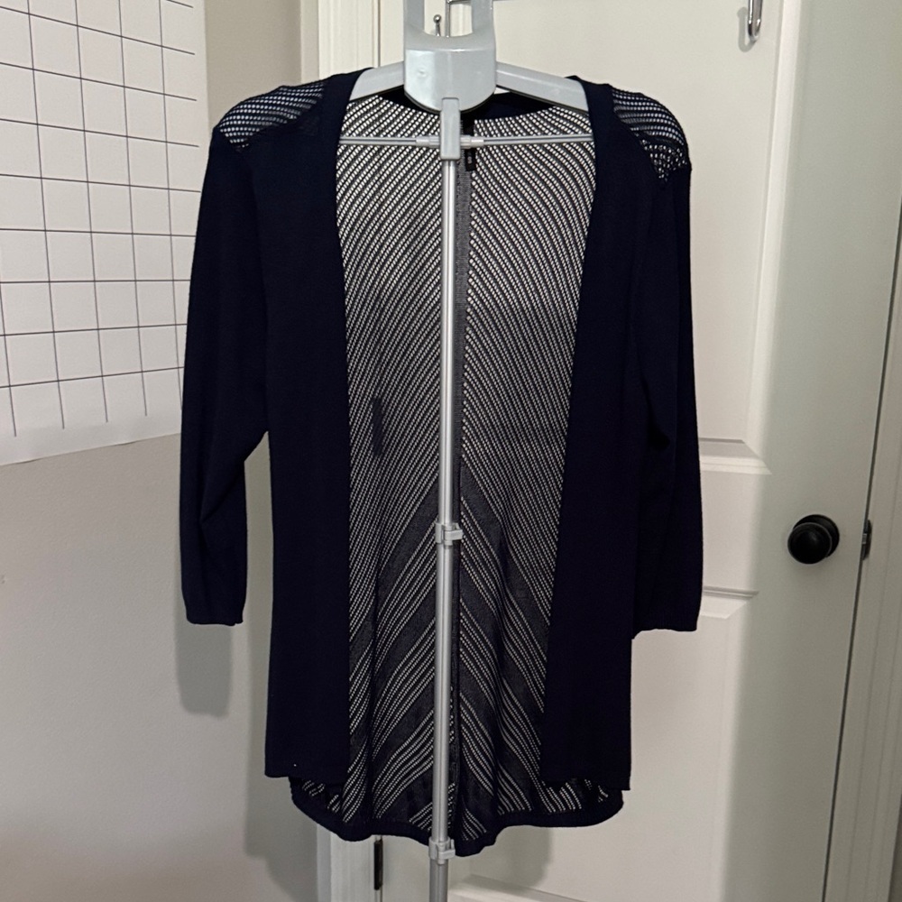 Maurices Navy Blue Open-Front Cardigan